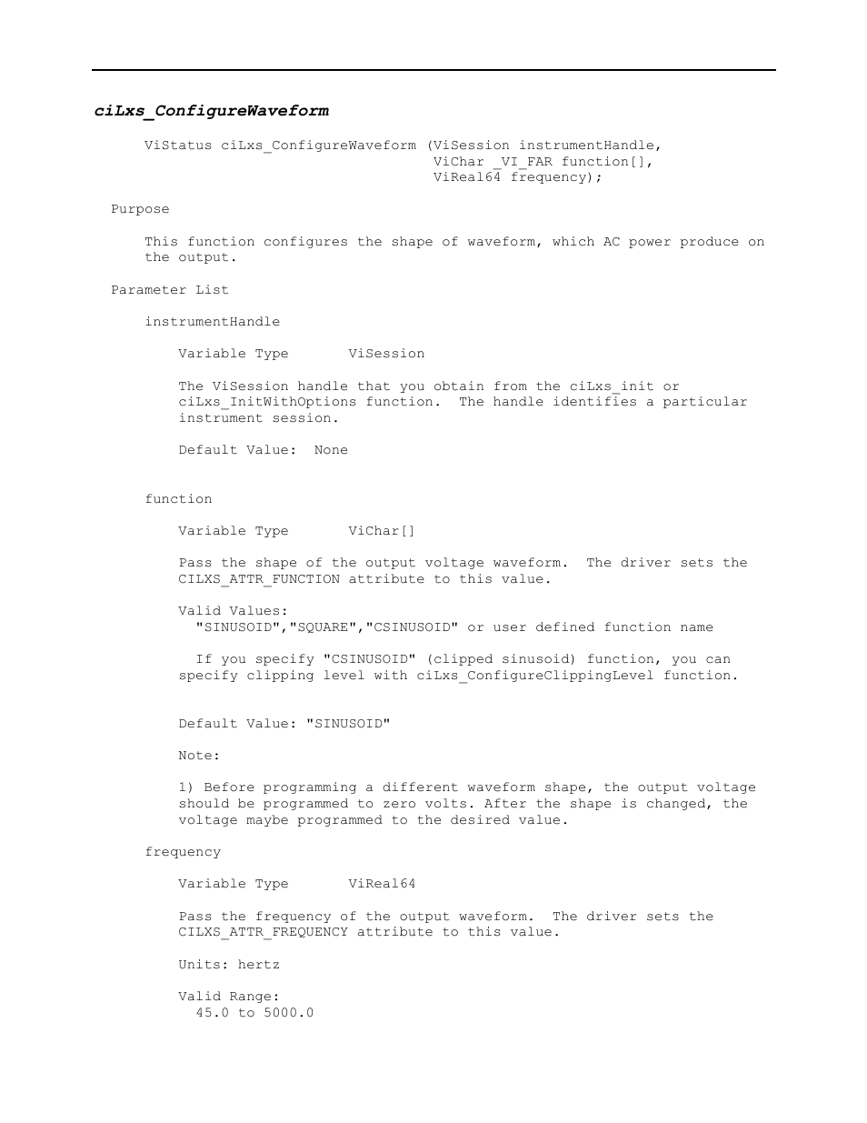 Cilxs_configurewaveform | AMETEK Ls Series Driver Manual User Manual | Page 135 / 275