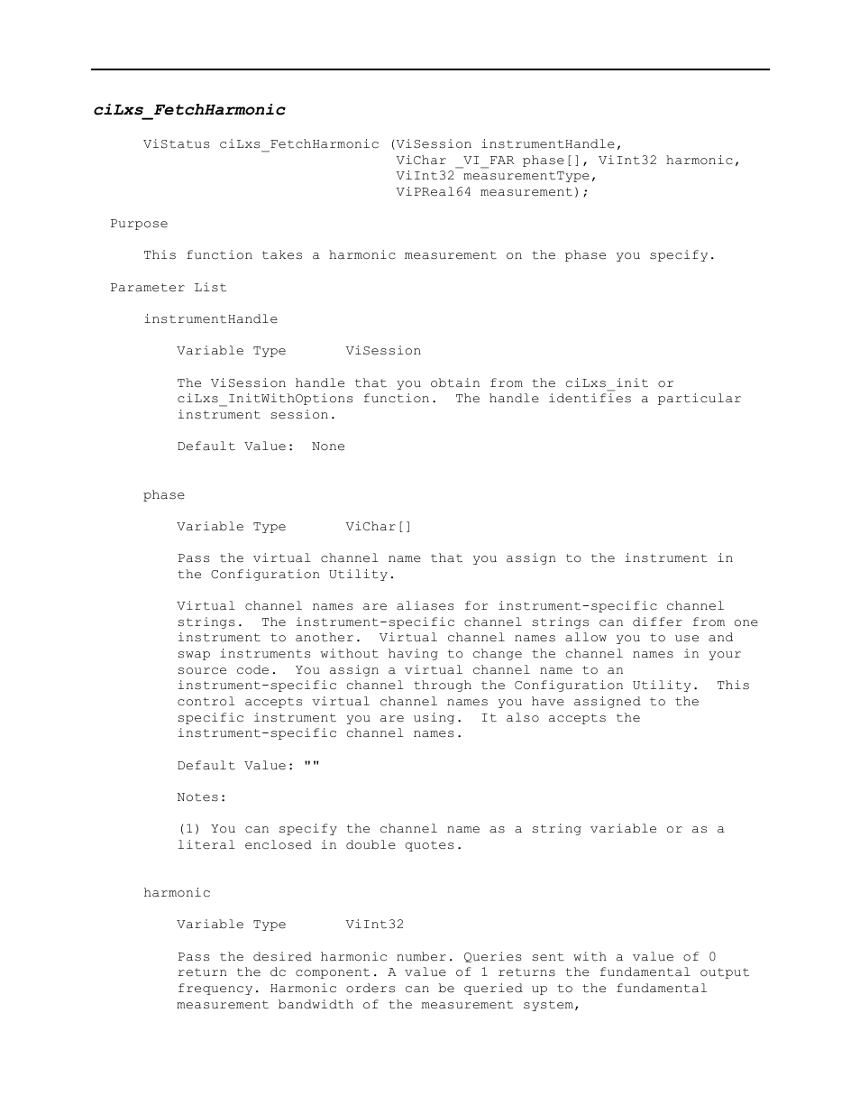 Cilxs_fetchharmonic | AMETEK Ls Series Driver Manual User Manual | Page 153 / 275