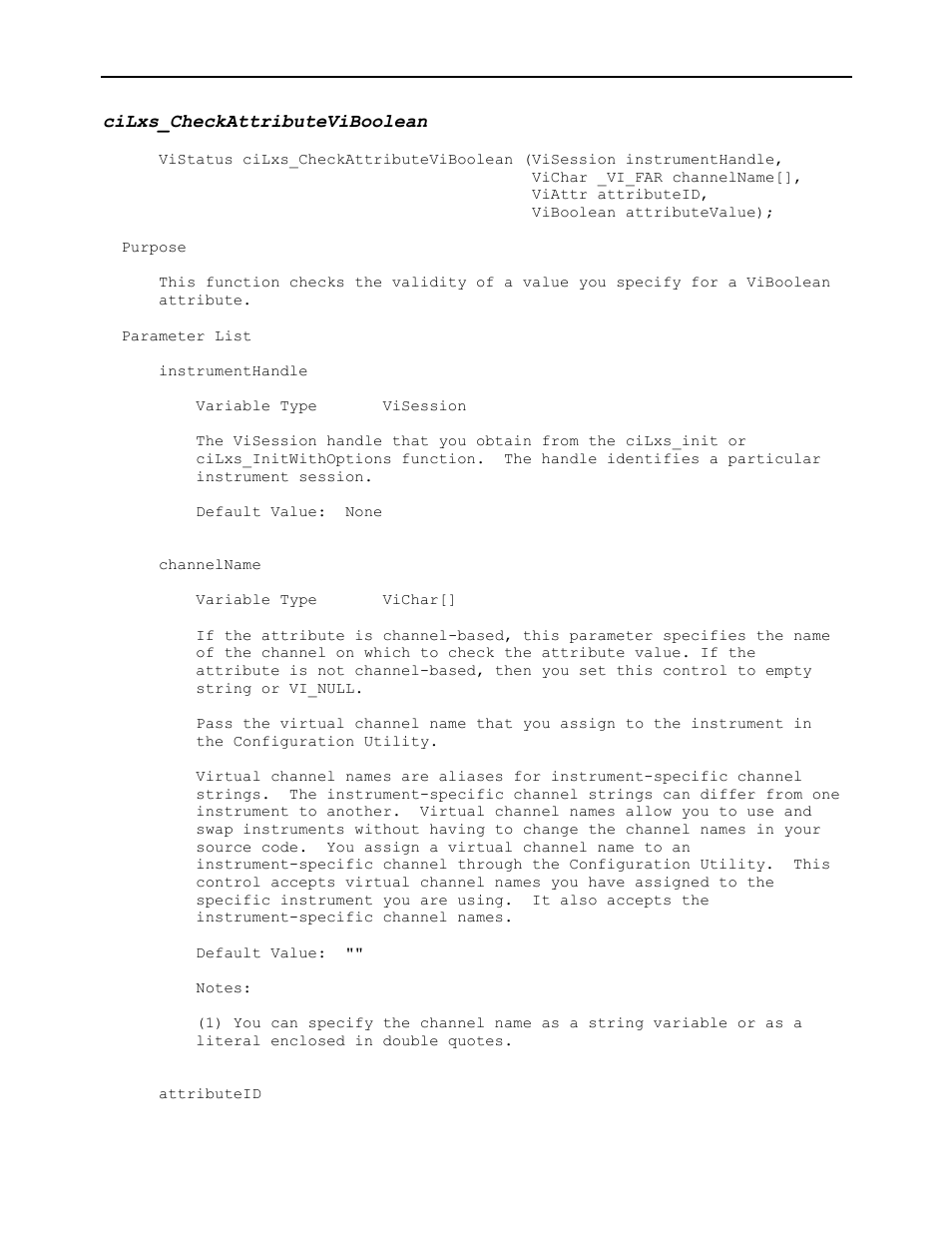 Cilxs_checkattributeviboolean | AMETEK Ls Series Driver Manual User Manual | Page 18 / 275