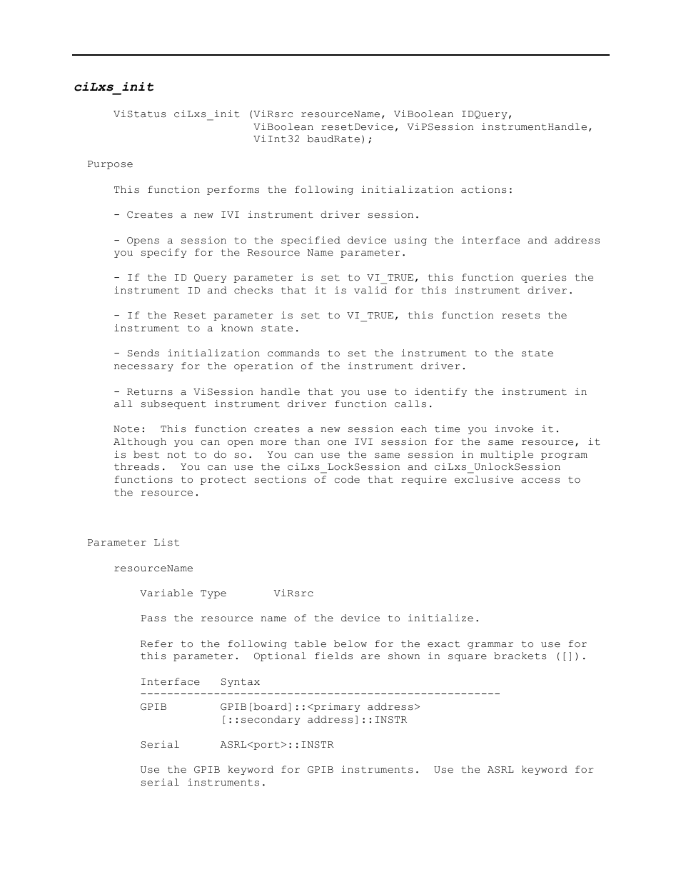 Cilxs_init | AMETEK Ls Series Driver Manual User Manual | Page 184 / 275