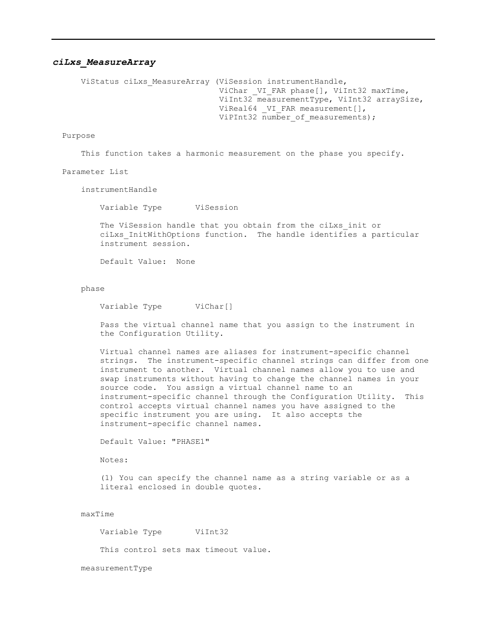 Cilxs_measurearray | AMETEK Ls Series Driver Manual User Manual | Page 205 / 275