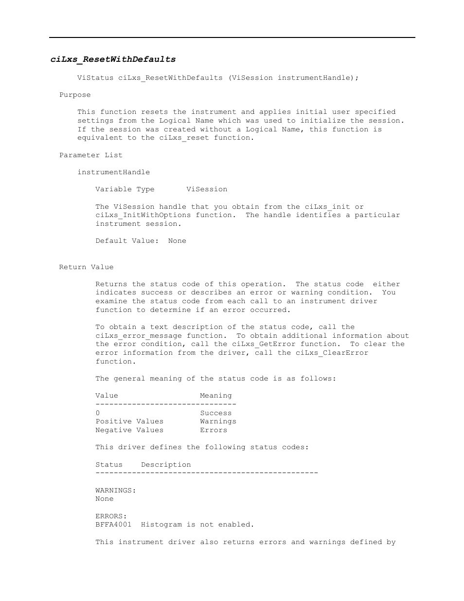 Cilxs_resetwithdefaults | AMETEK Ls Series Driver Manual User Manual | Page 233 / 275