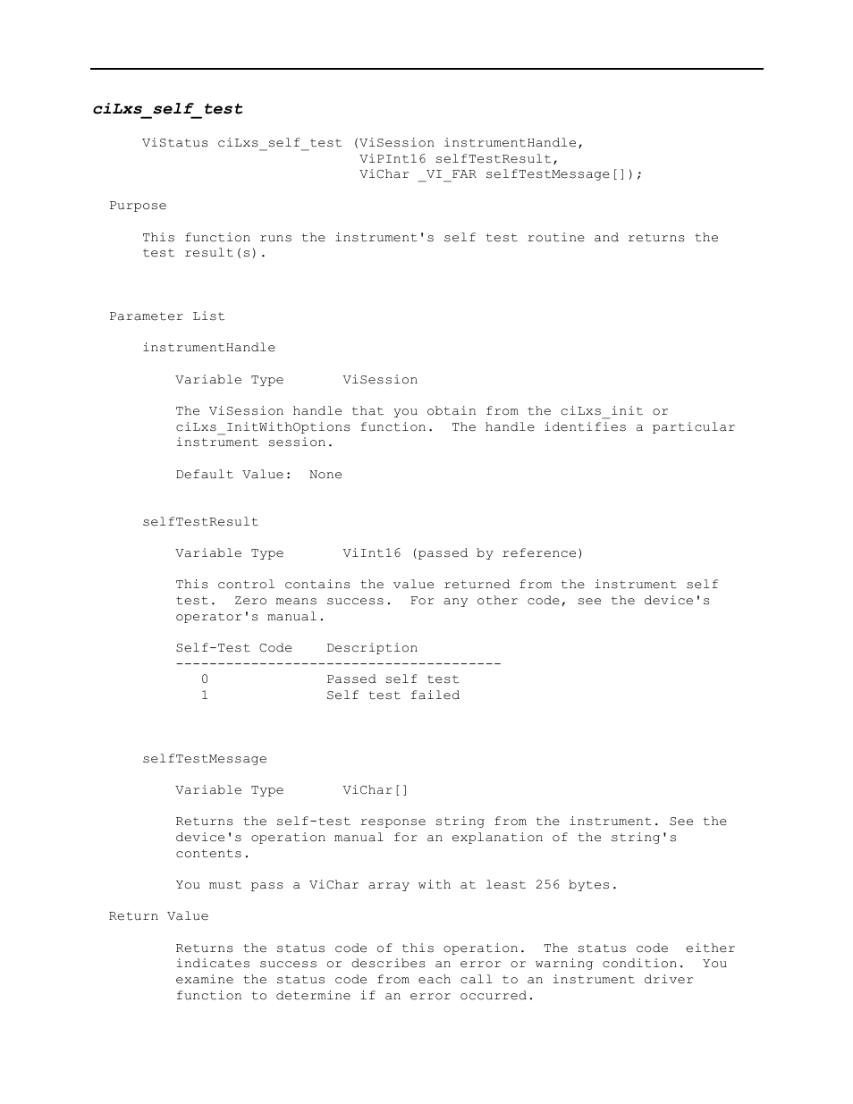 Cilxs_self_test | AMETEK Ls Series Driver Manual User Manual | Page 237 / 275