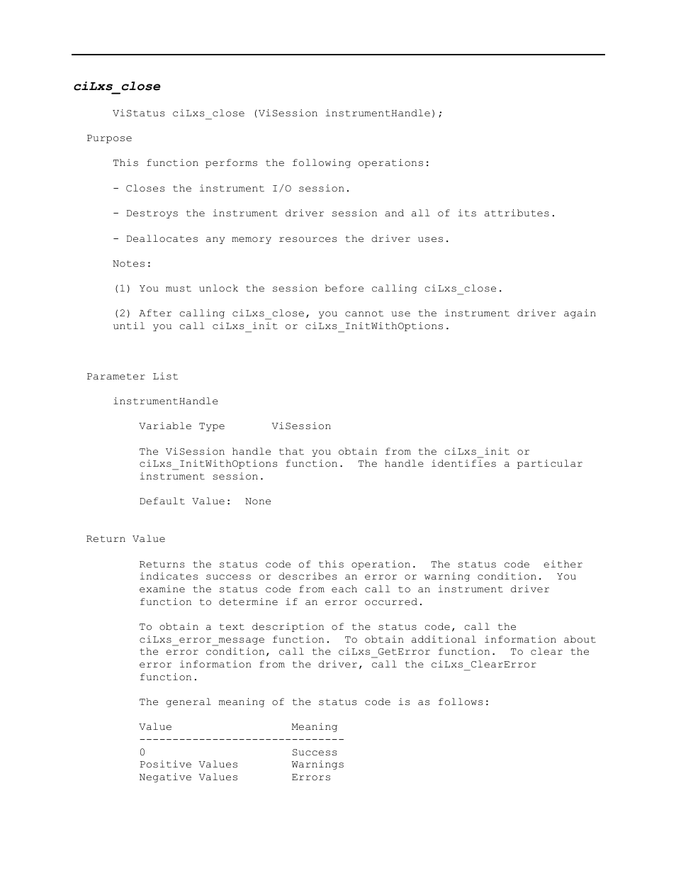 Cilxs_close | AMETEK Ls Series Driver Manual User Manual | Page 41 / 275