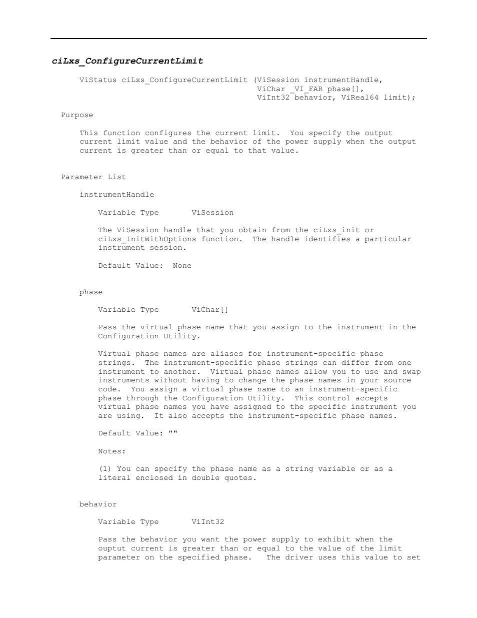 Cilxs_configurecurrentlimit | AMETEK Ls Series Driver Manual User Manual | Page 49 / 275