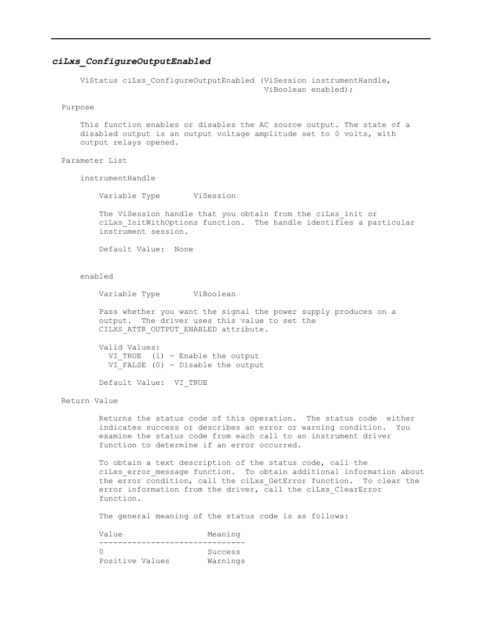 Cilxs_configureoutputenabled | AMETEK Ls Series Driver Manual User Manual | Page 58 / 275