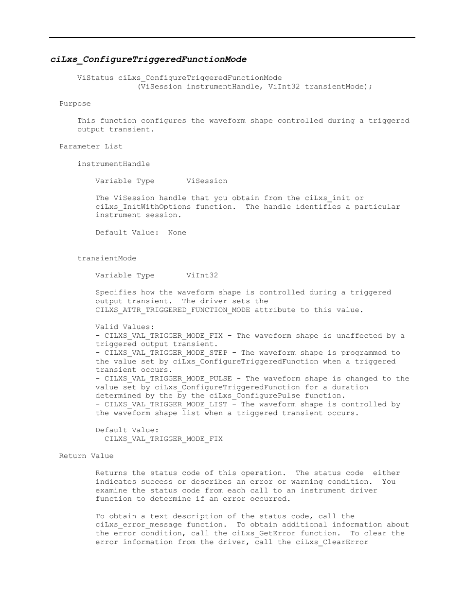 Cilxs_configuretriggeredfunctionmode | AMETEK Ls Series Driver Manual User Manual | Page 94 / 275