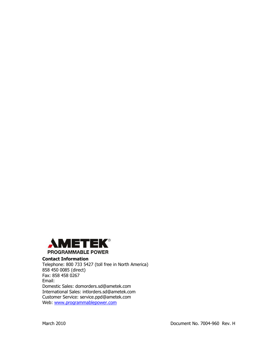AMETEK Ls Series User Manual | 205 pages