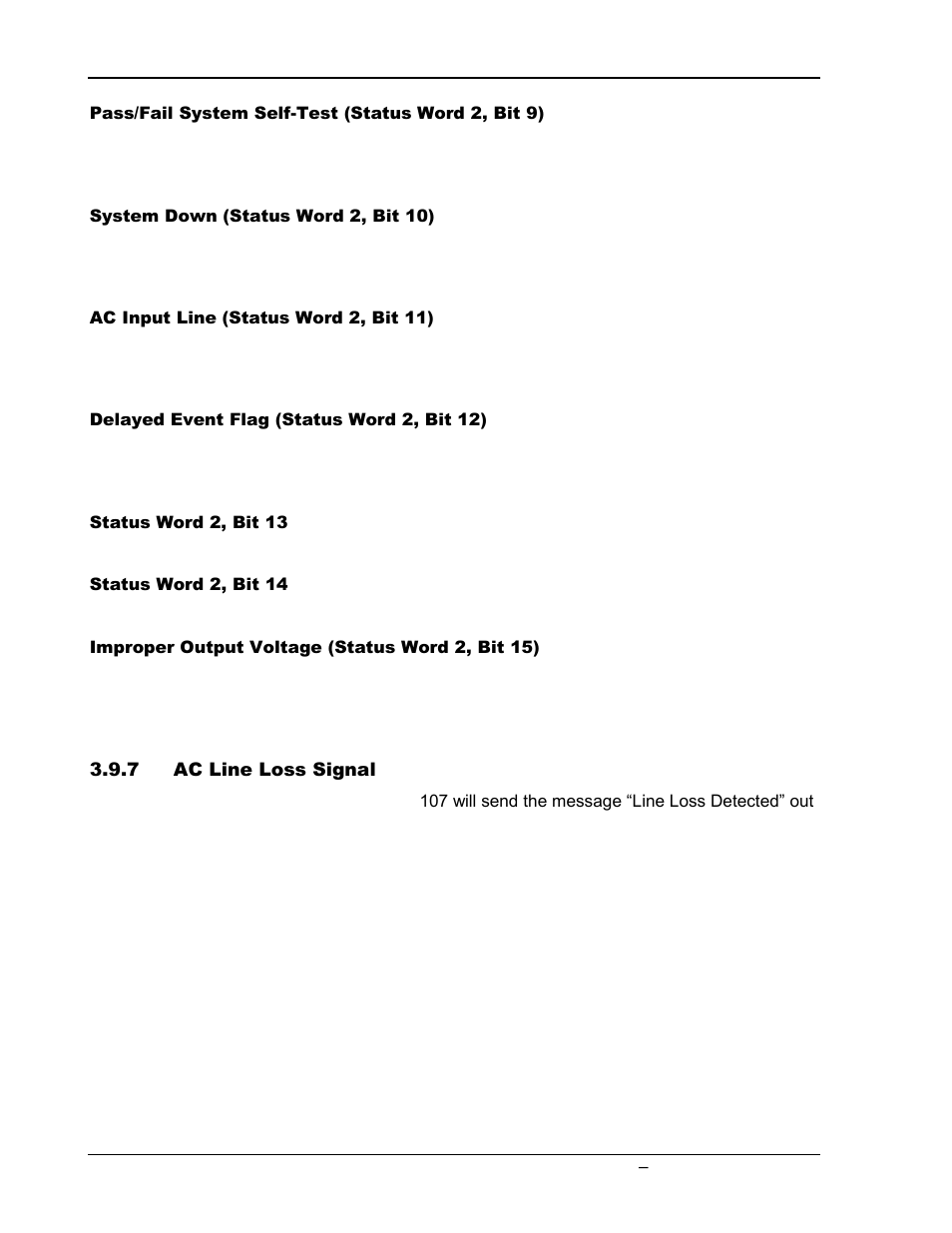 Ac line loss signal -16 | AMETEK GUPS 2400A-107 User Manual | Page 34 / 36