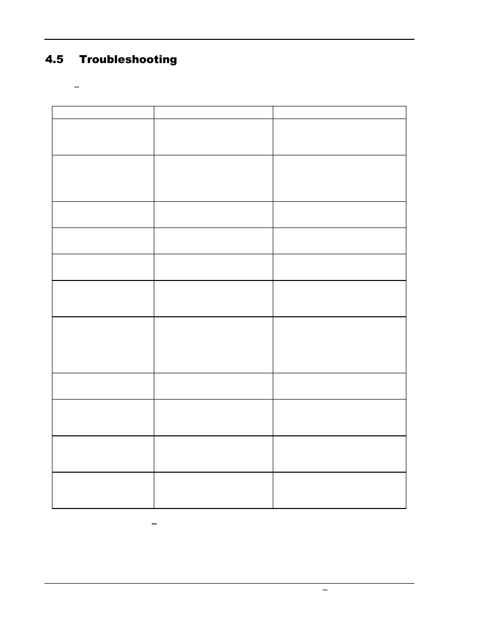 Troubleshooting -2, Table 4, Gups 2400a-107 troubleshooting guide -2 | 5 troubleshooting | AMETEK GUPS 2400A-107 User Manual | Page 36 / 36