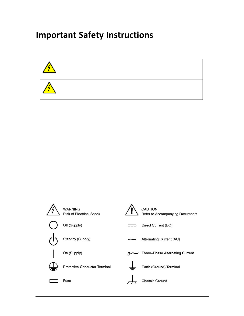 Important safety instructions | AMETEK HPD Series Operation Manual User Manual | Page 7 / 41