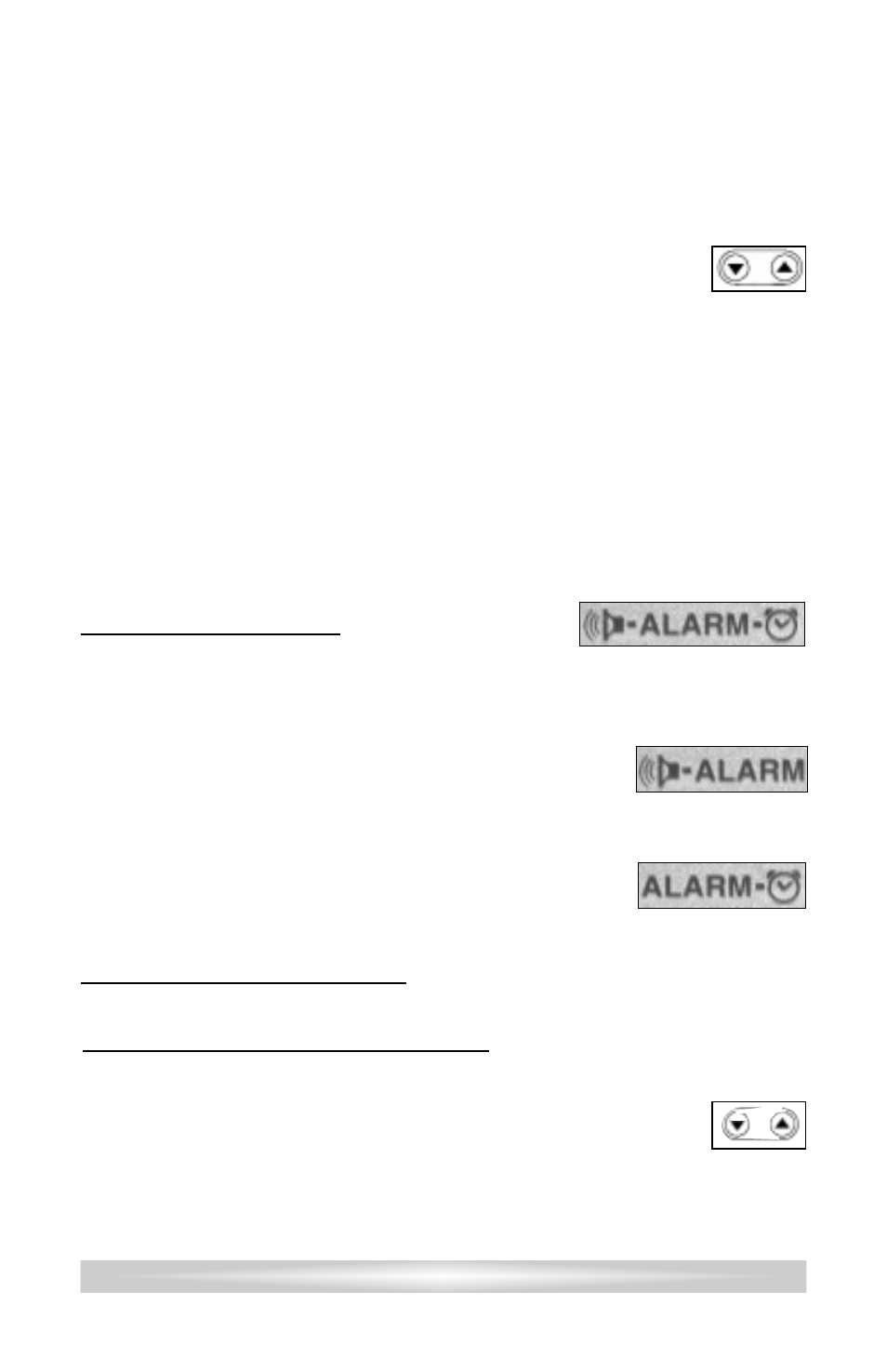 Setting the clock, Setting the alarm, To set the type of alarm | To shut off the alarm function, To set the time for the alarm to go off | C. Crane CCRadio plus User Manual | Page 11 / 27