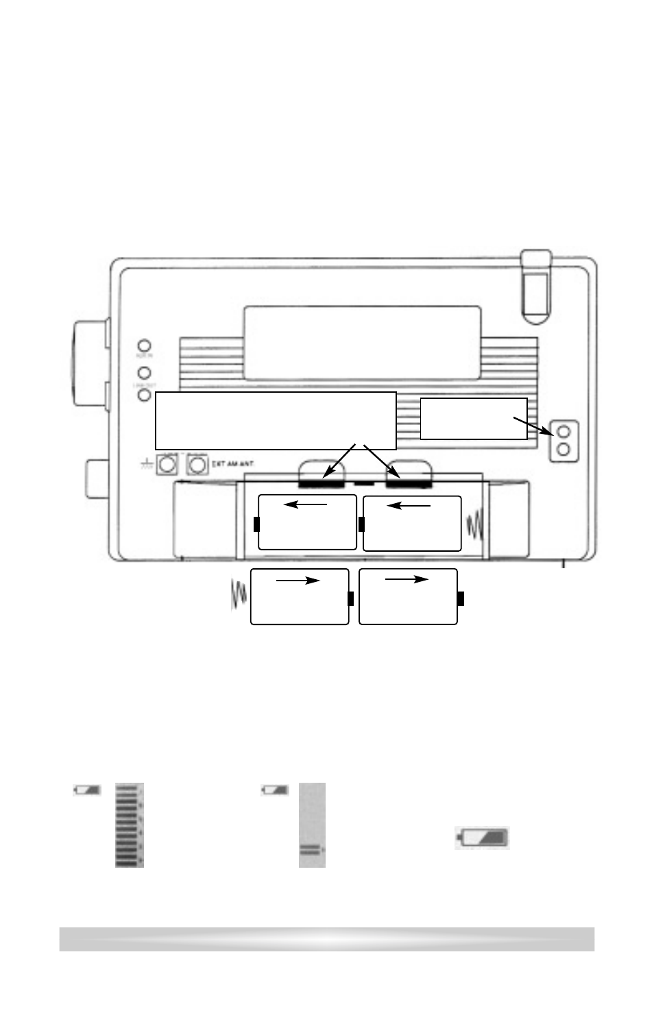 Installing the batteries, Battery replacement | C. Crane CCRadio plus User Manual | Page 9 / 27
