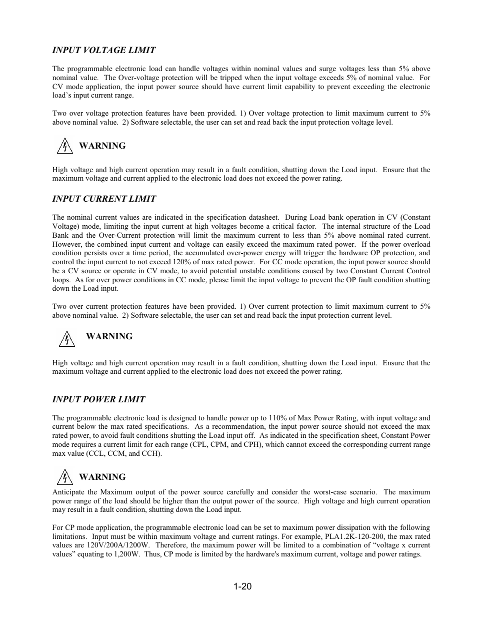 AMETEK PLA-PLW User Manual | Page 30 / 128