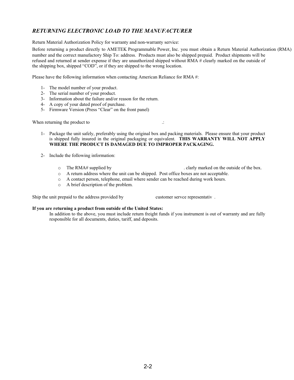 AMETEK PLA-PLW User Manual | Page 42 / 128