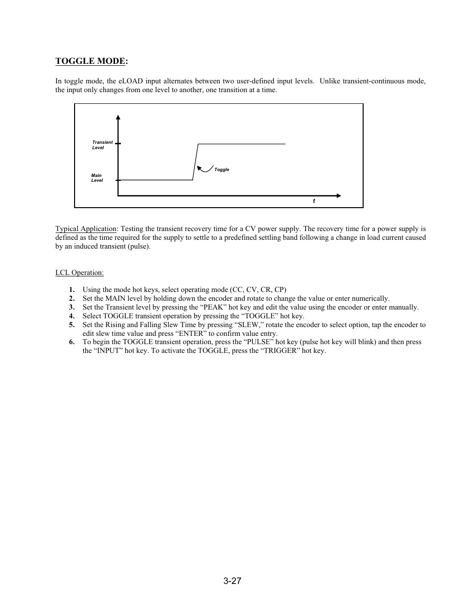 Toggle mode | AMETEK PLA-PLW User Manual | Page 81 / 128