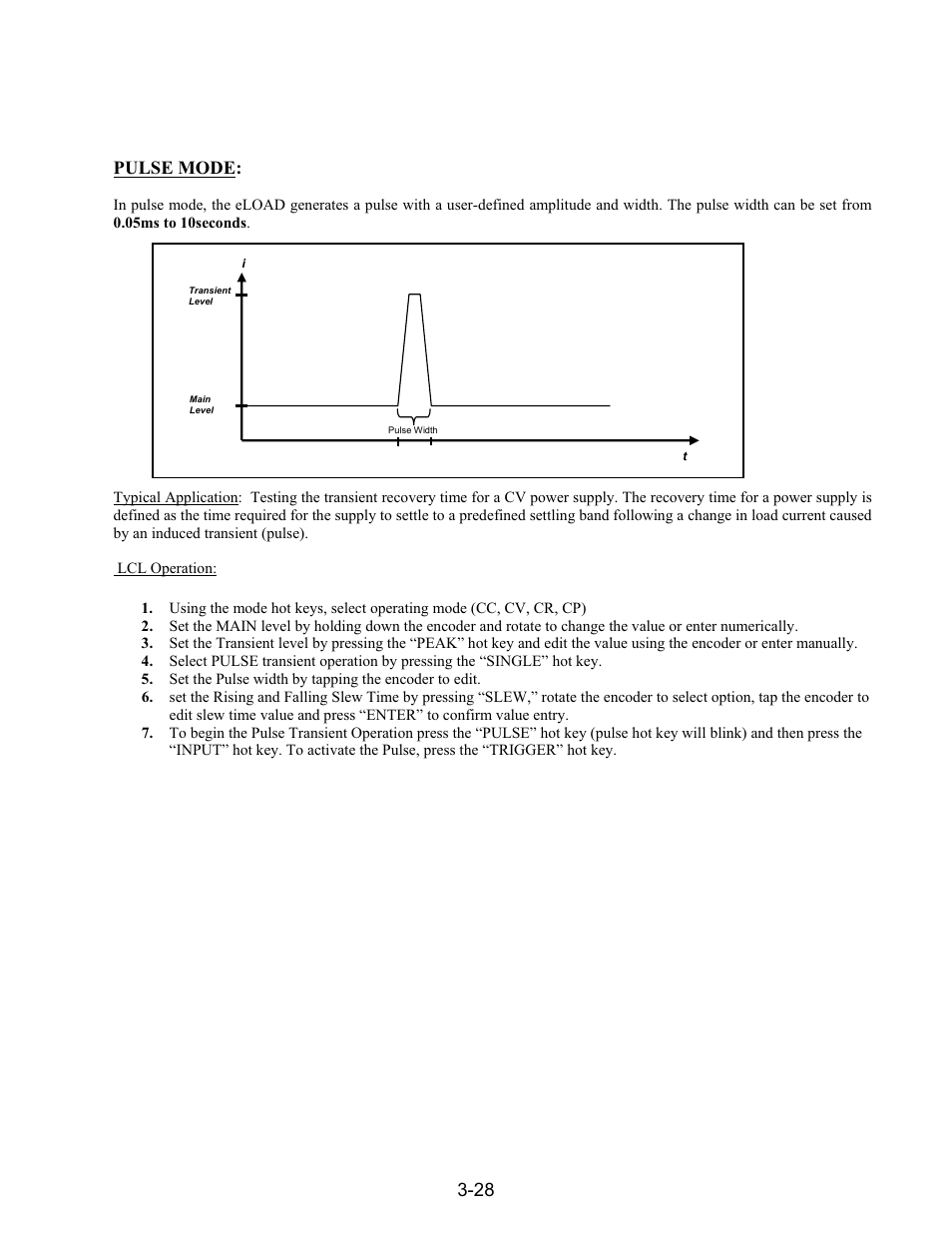 Pulse mode | AMETEK PLA-PLW User Manual | Page 82 / 128