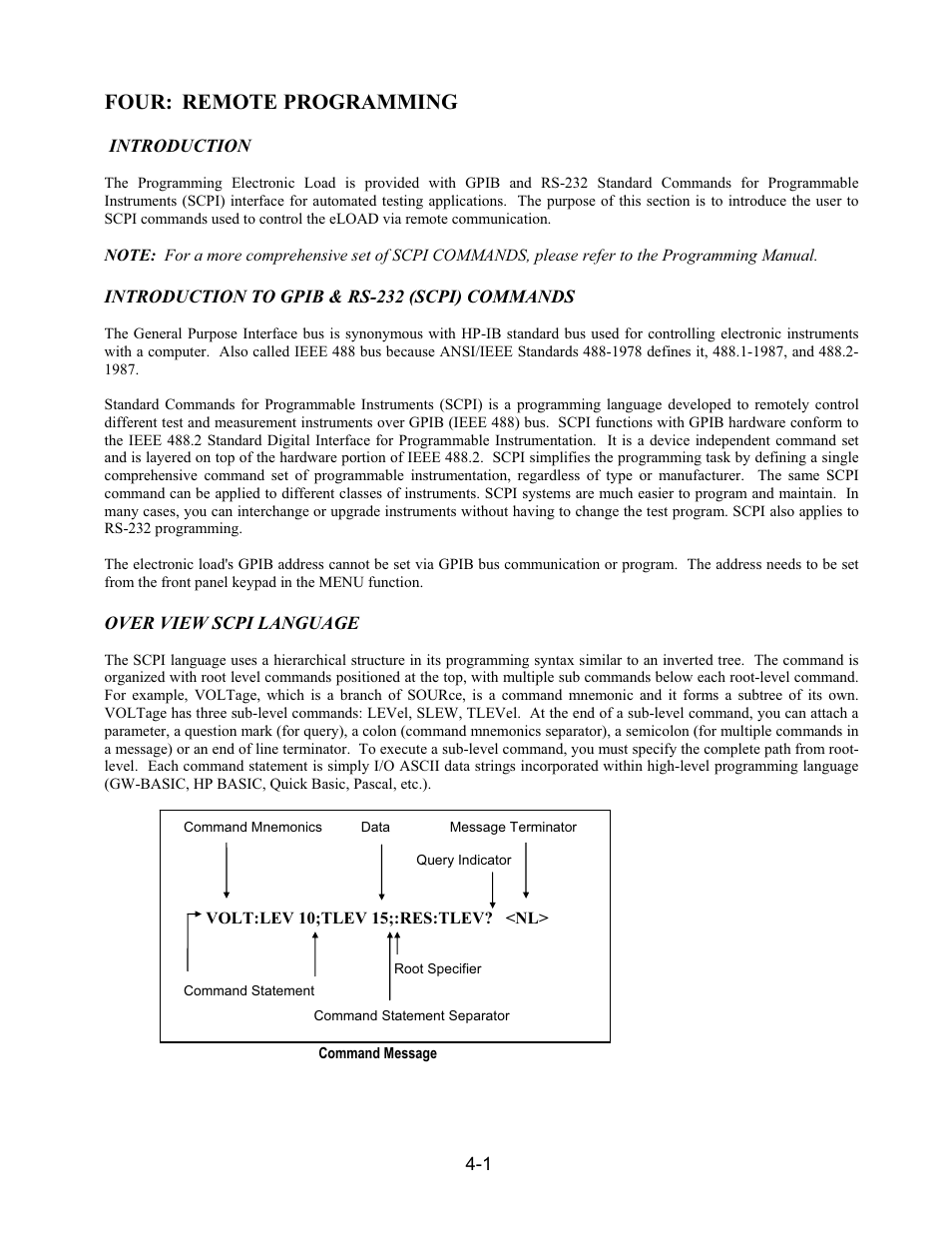 Four: remote programming | AMETEK PLA-PLW User Manual | Page 87 / 128