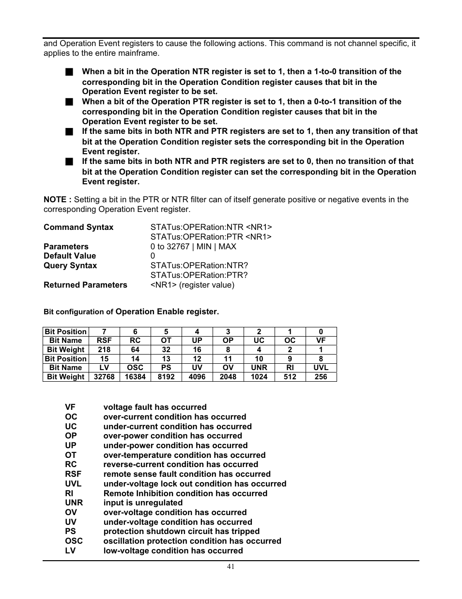 AMETEK PLA-PLW Programming Manual User Manual | Page 45 / 74