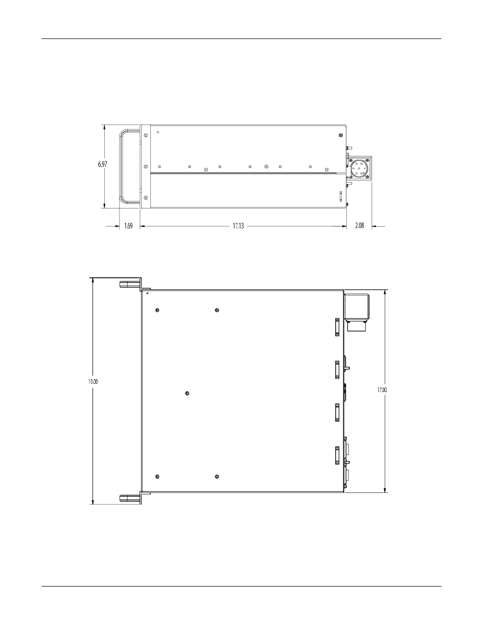 3 mainframe installation drawings | AMETEK ReFlex User Manual | Page 44 / 359