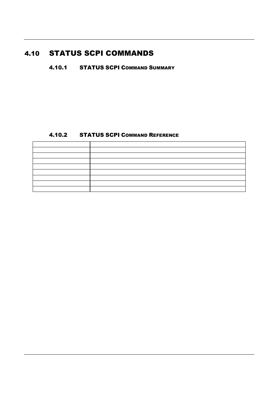 Status scpi commands | AMETEK ReFlex Programming Manual User Manual | Page 110 / 134