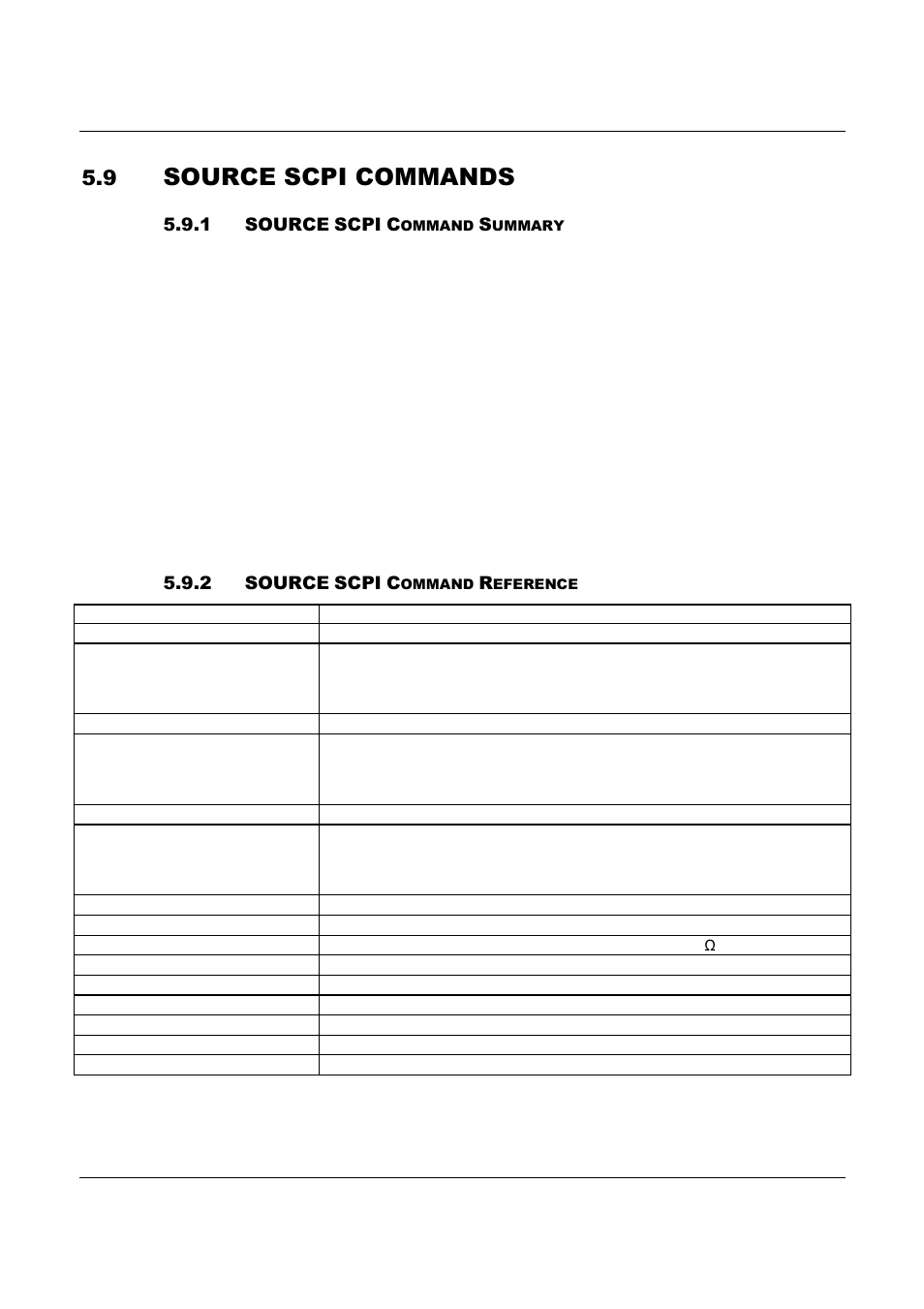 Source scpi commands | AMETEK ReFlex Programming Manual User Manual | Page 123 / 134