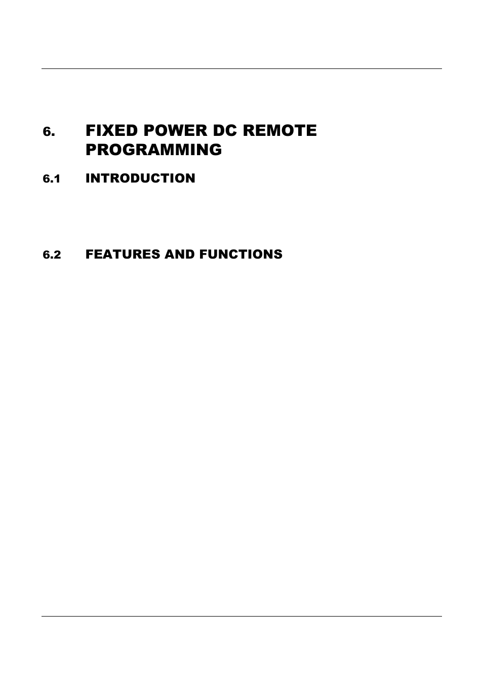 Fixed power dc remote programming, Introduction, Features and functions | AMETEK ReFlex Programming Manual User Manual | Page 127 / 134