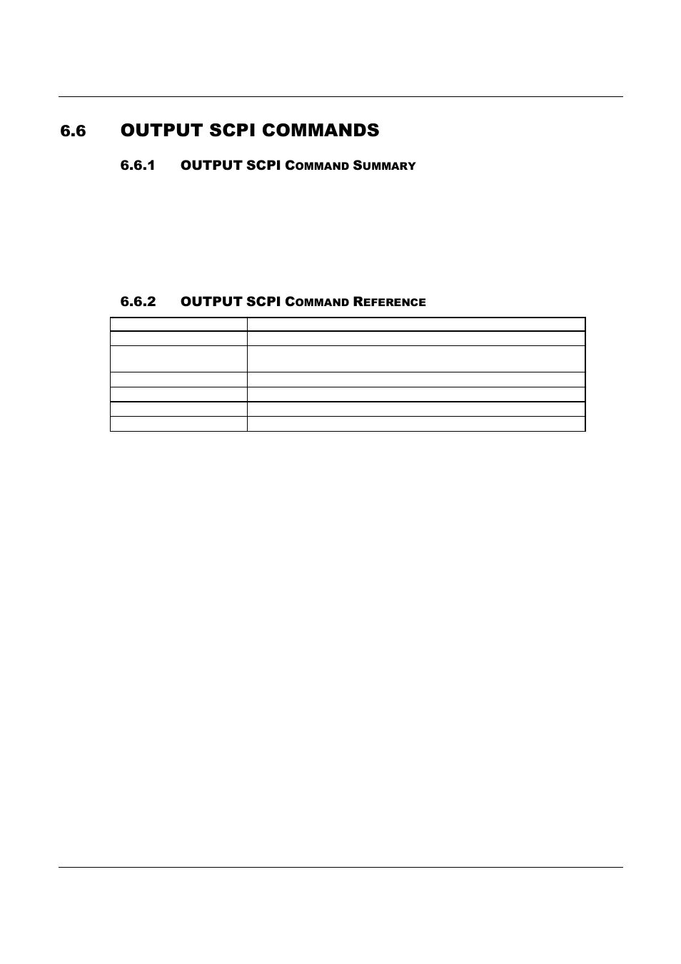 Output scpi commands | AMETEK ReFlex Programming Manual User Manual | Page 132 / 134