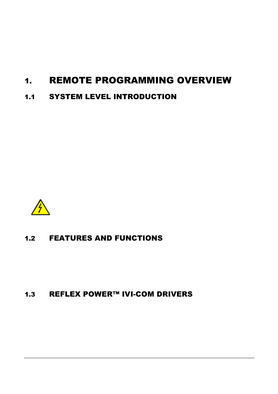 Remote programming overview, System level introduction, Features and functions | Reflex power™ ivi-com drivers | AMETEK ReFlex Programming Manual User Manual | Page 19 / 134