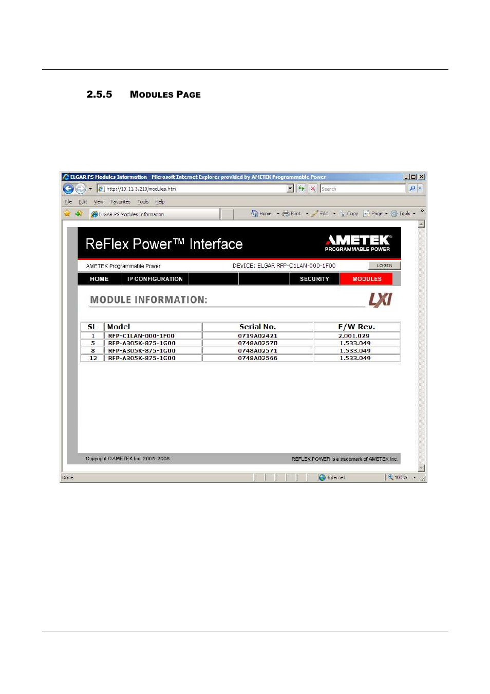 AMETEK ReFlex Programming Manual User Manual | Page 36 / 134