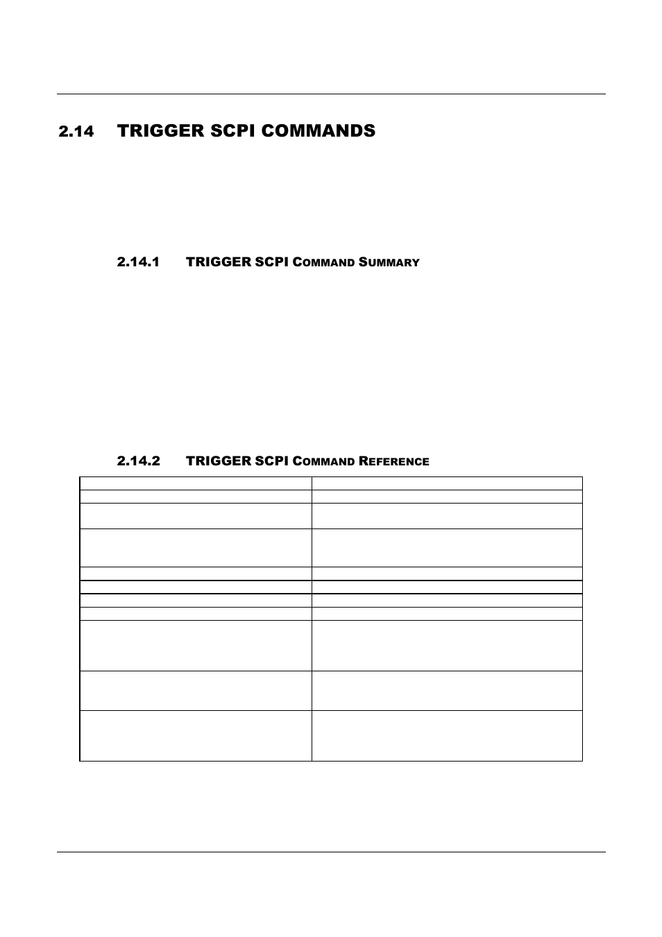 Trigger scpi commands | AMETEK ReFlex Programming Manual User Manual | Page 54 / 134