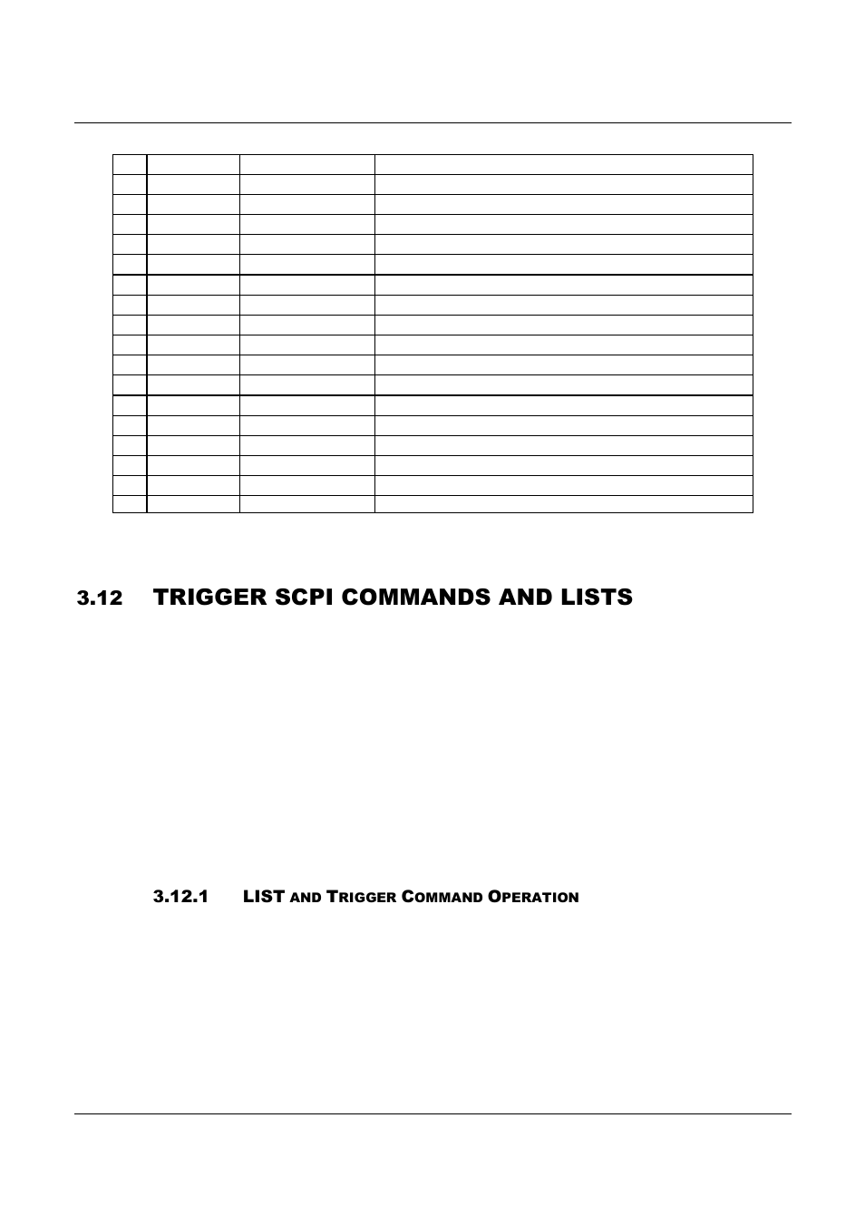 Trigger scpi commands and lists | AMETEK ReFlex Programming Manual User Manual | Page 70 / 134