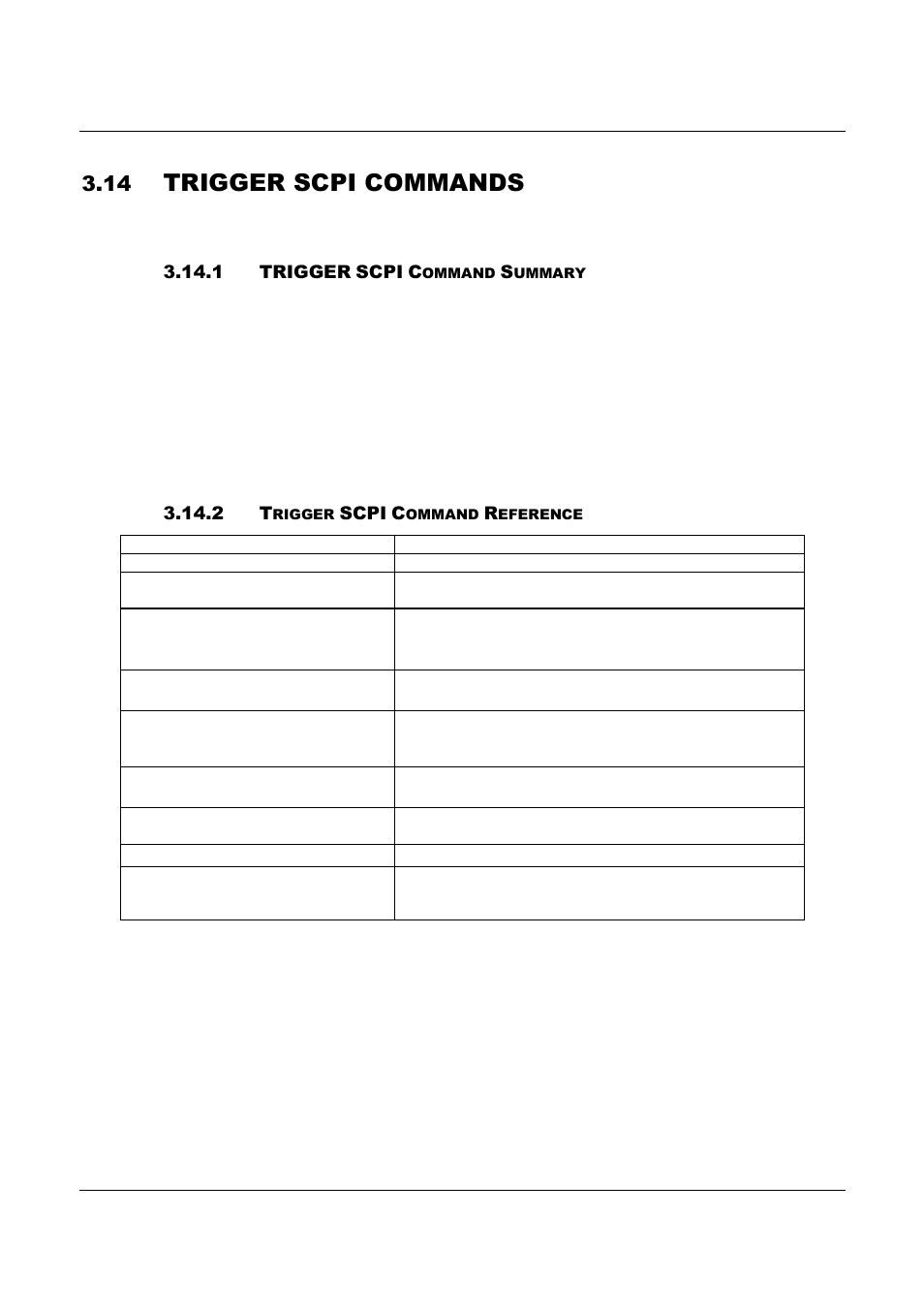 Trigger scpi commands | AMETEK ReFlex Programming Manual User Manual | Page 85 / 134