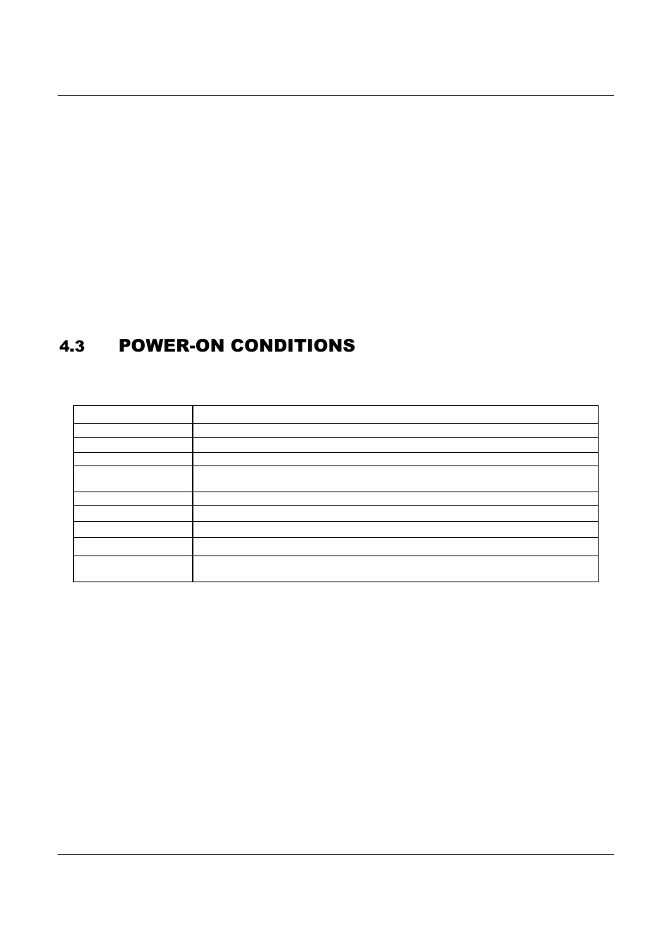 Power-on conditions | AMETEK ReFlex Programming Manual User Manual | Page 94 / 134