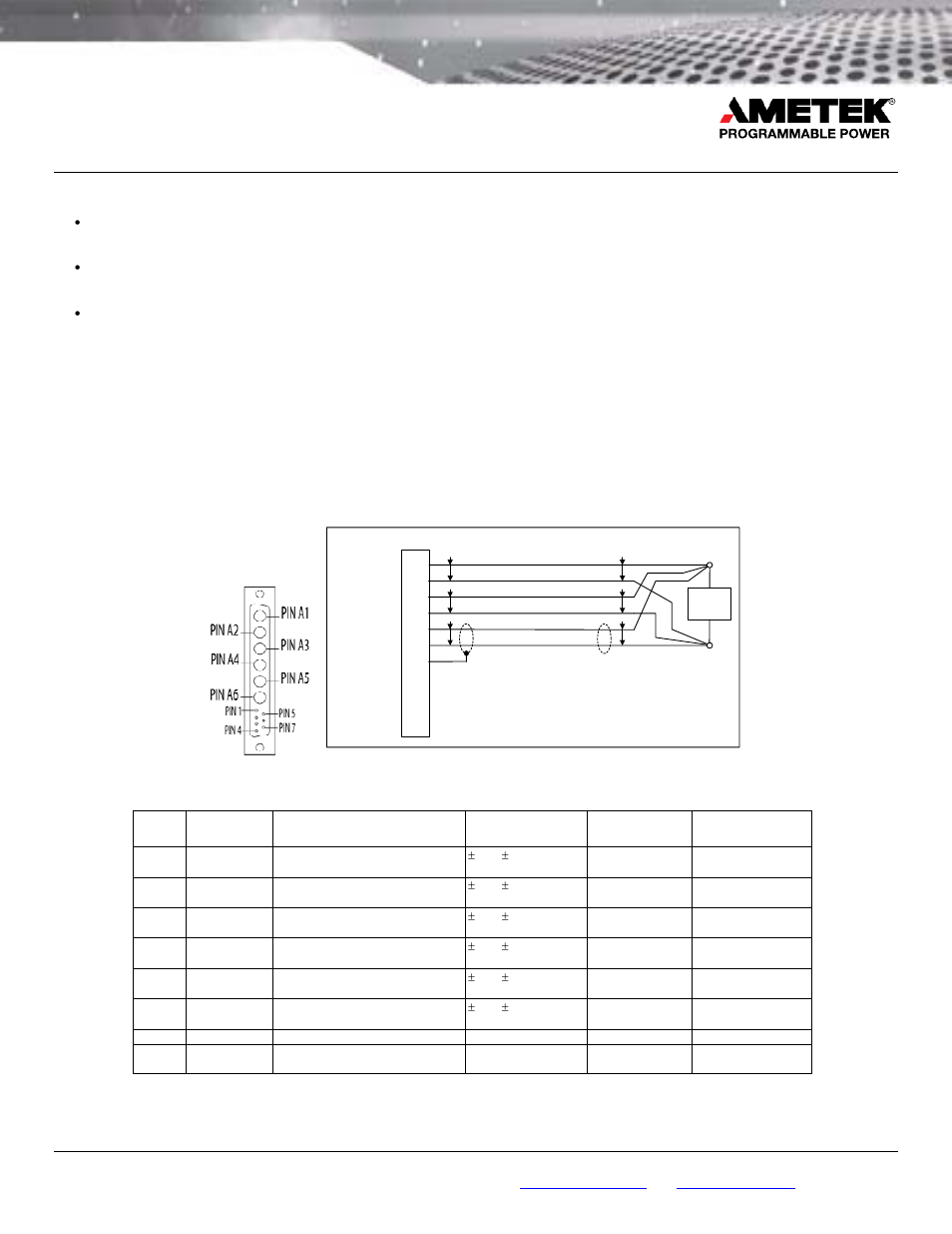 Optional interface connector accessories, Dc output connector, Dc output pinout | AMETEK LPDC-16V User Manual | Page 3 / 4