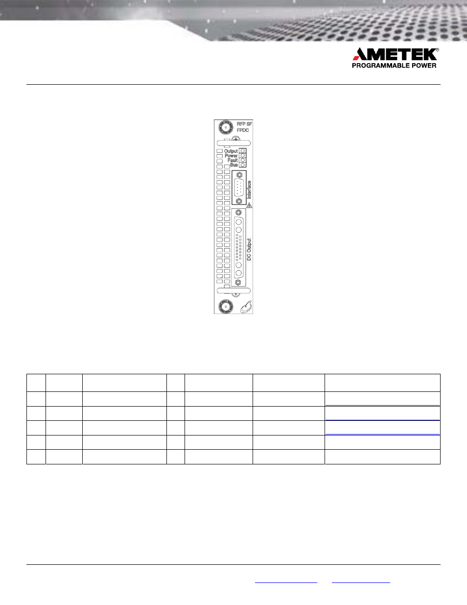 AMETEK FPDC User Manual | 4 pages