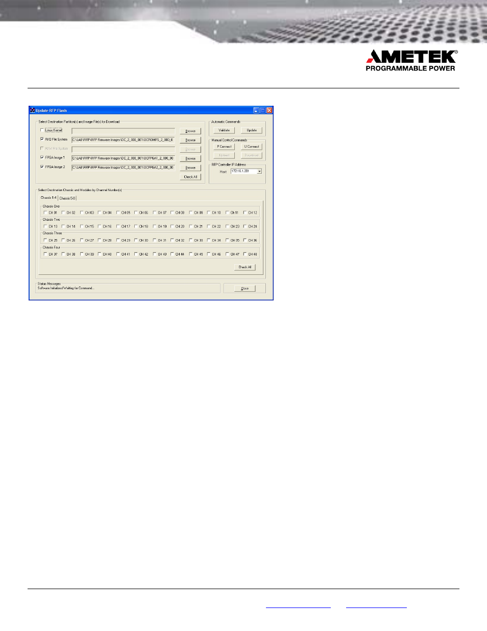 Reflex power™ firmware updates | AMETEK ReFlex Firmware Updates User Manual | Page 4 / 8