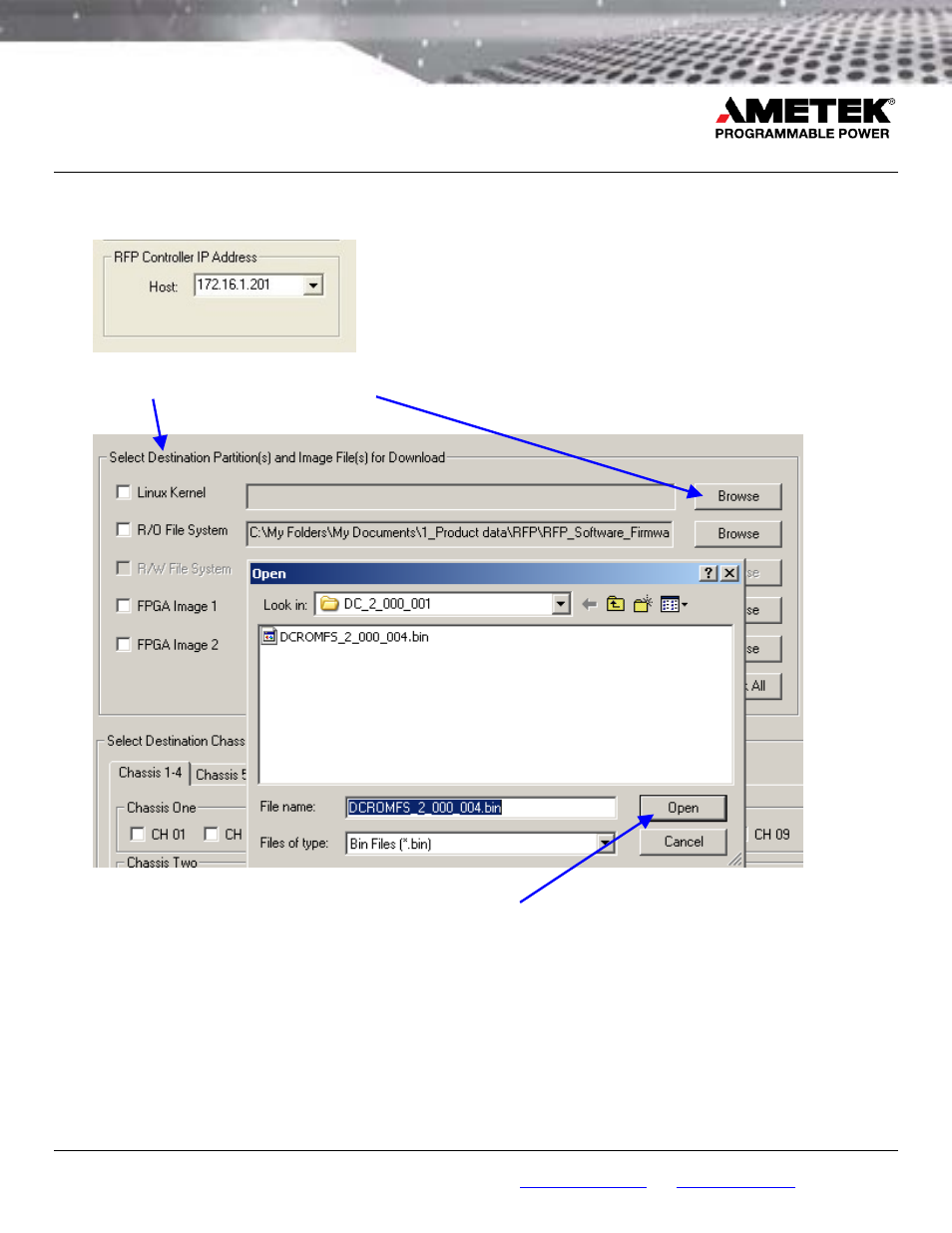 Reflex power™ firmware updates | AMETEK ReFlex Firmware Updates User Manual | Page 5 / 8