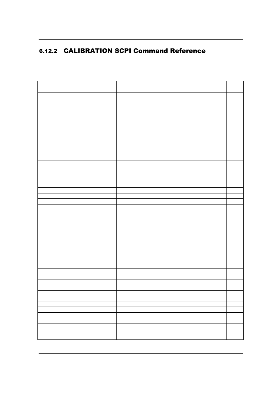 Calibration scpi command reference | AMETEK SFA Series Ethernet Programming User Manual | Page 101 / 159