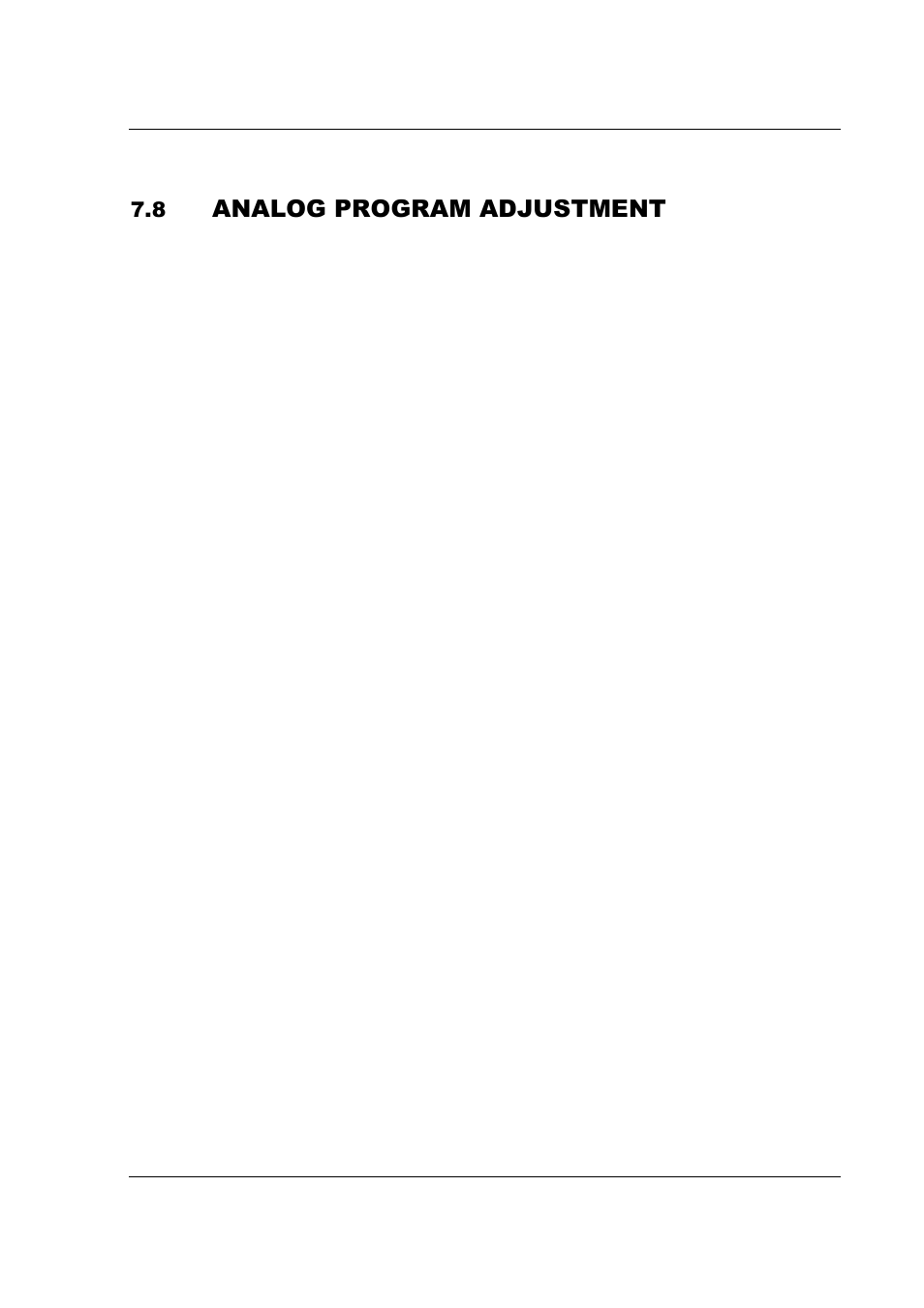 Analog program adjustment | AMETEK SFA Series Ethernet Programming User Manual | Page 145 / 159