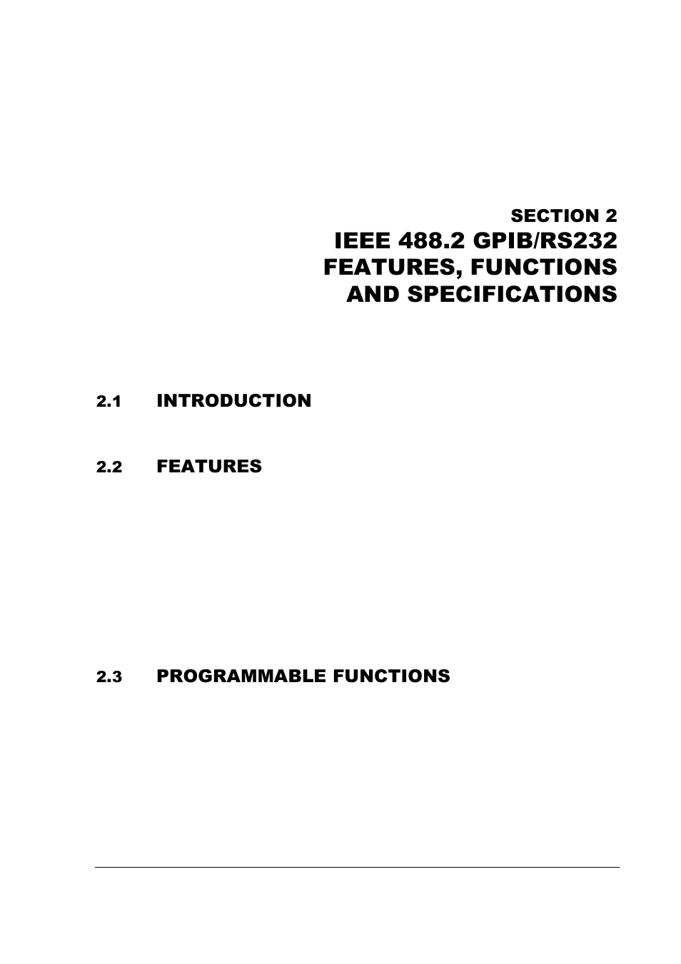 Introduction, Features, Programmable functions | AMETEK SFA Series Ethernet Programming User Manual | Page 21 / 159