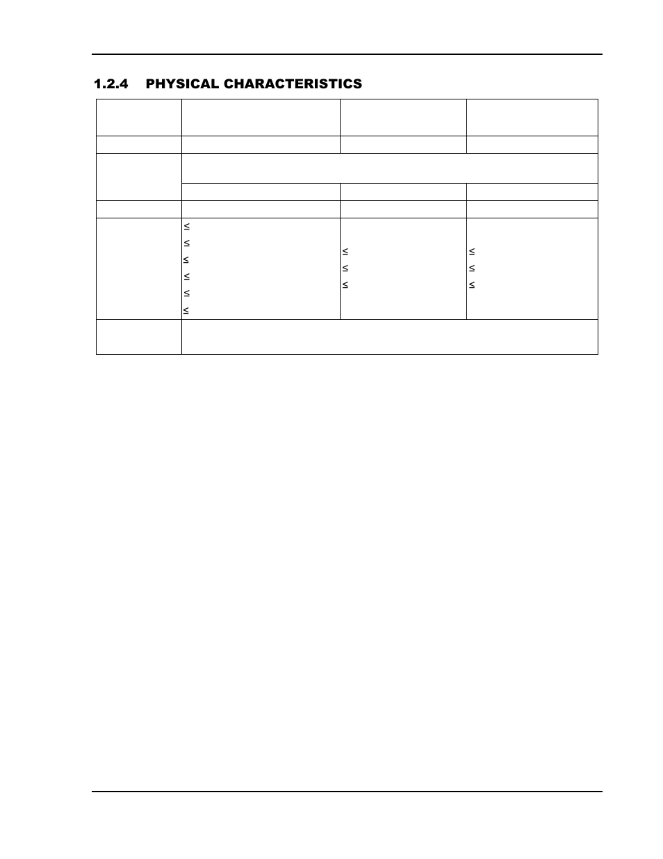Physical characteristics -8 | AMETEK SGA Series User Manual | Page 20 / 97