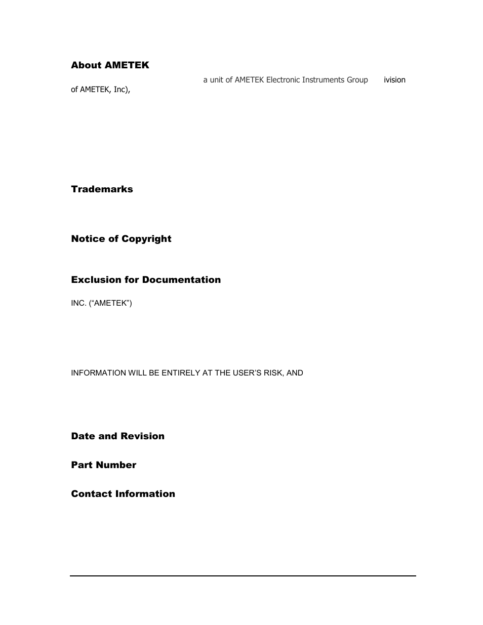 AMETEK SGA Series User Manual | Page 3 / 97