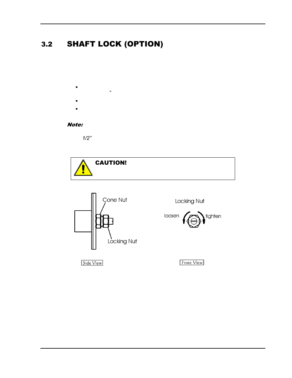 Shaft lock (option) -9, Figure 3-11. shaft lock -9, Shaft lock (option) | AMETEK SGA Series User Manual | Page 59 / 97