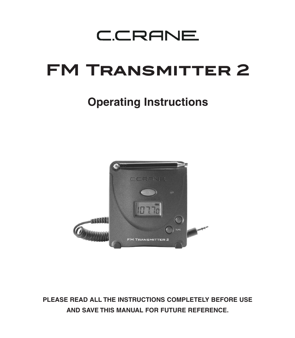 C. Crane 024 S User Manual | 12 pages