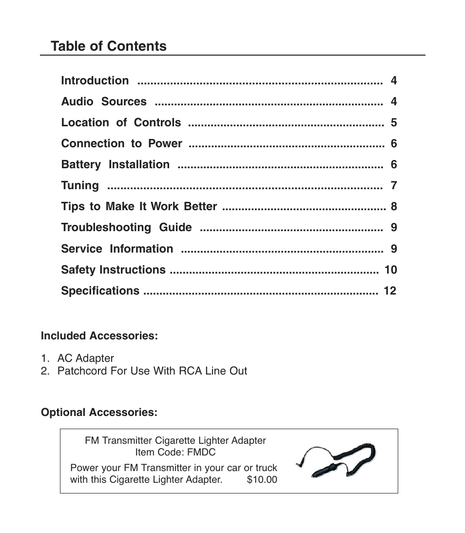 C. Crane 024 S User Manual | Page 3 / 12