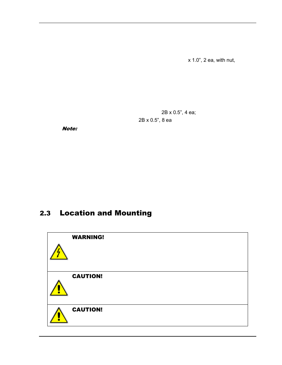 Location and mounting -2, Location and mounting | AMETEK SGI Series User Manual | Page 24 / 128