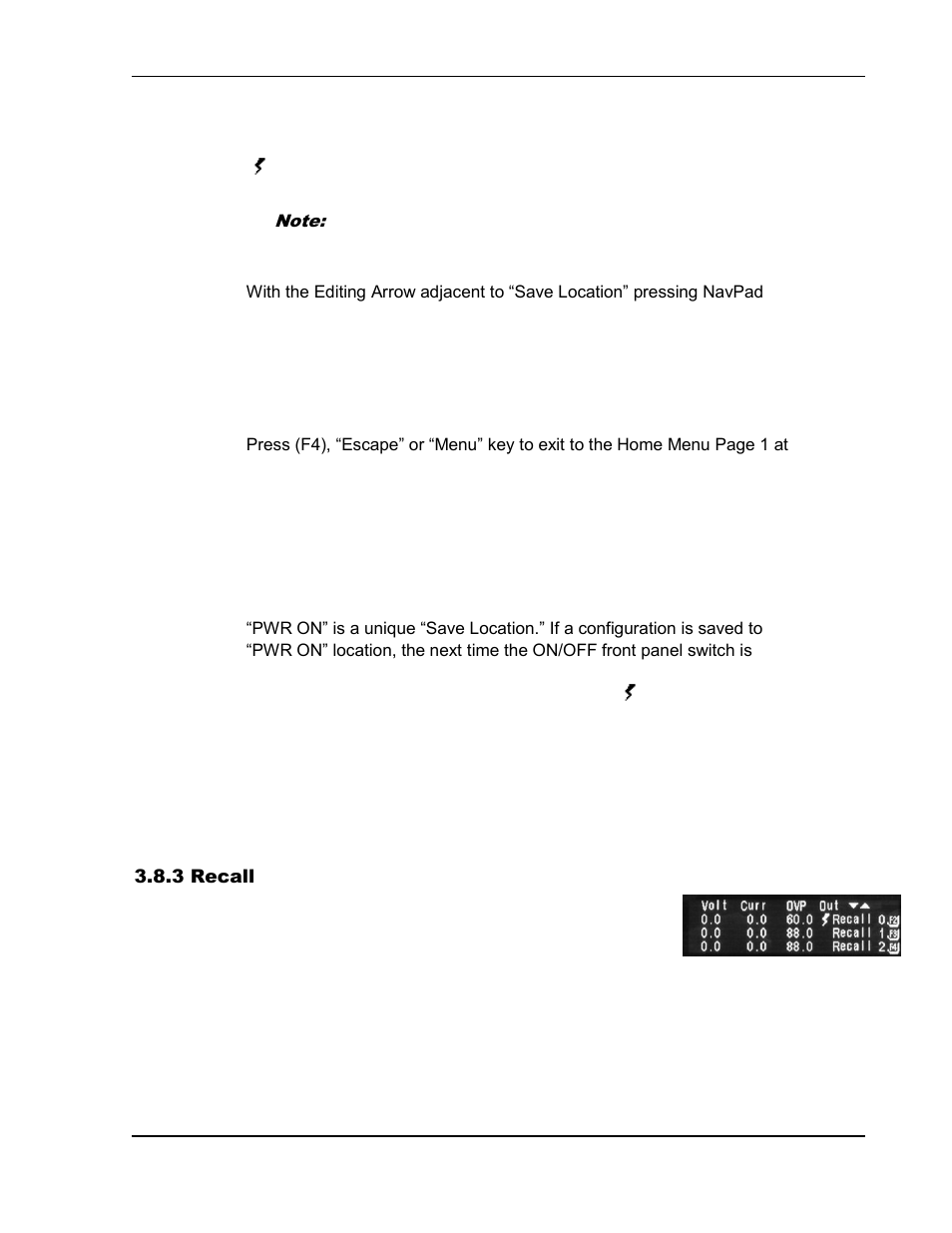 Recall -24 | AMETEK SGI Series User Manual | Page 76 / 128