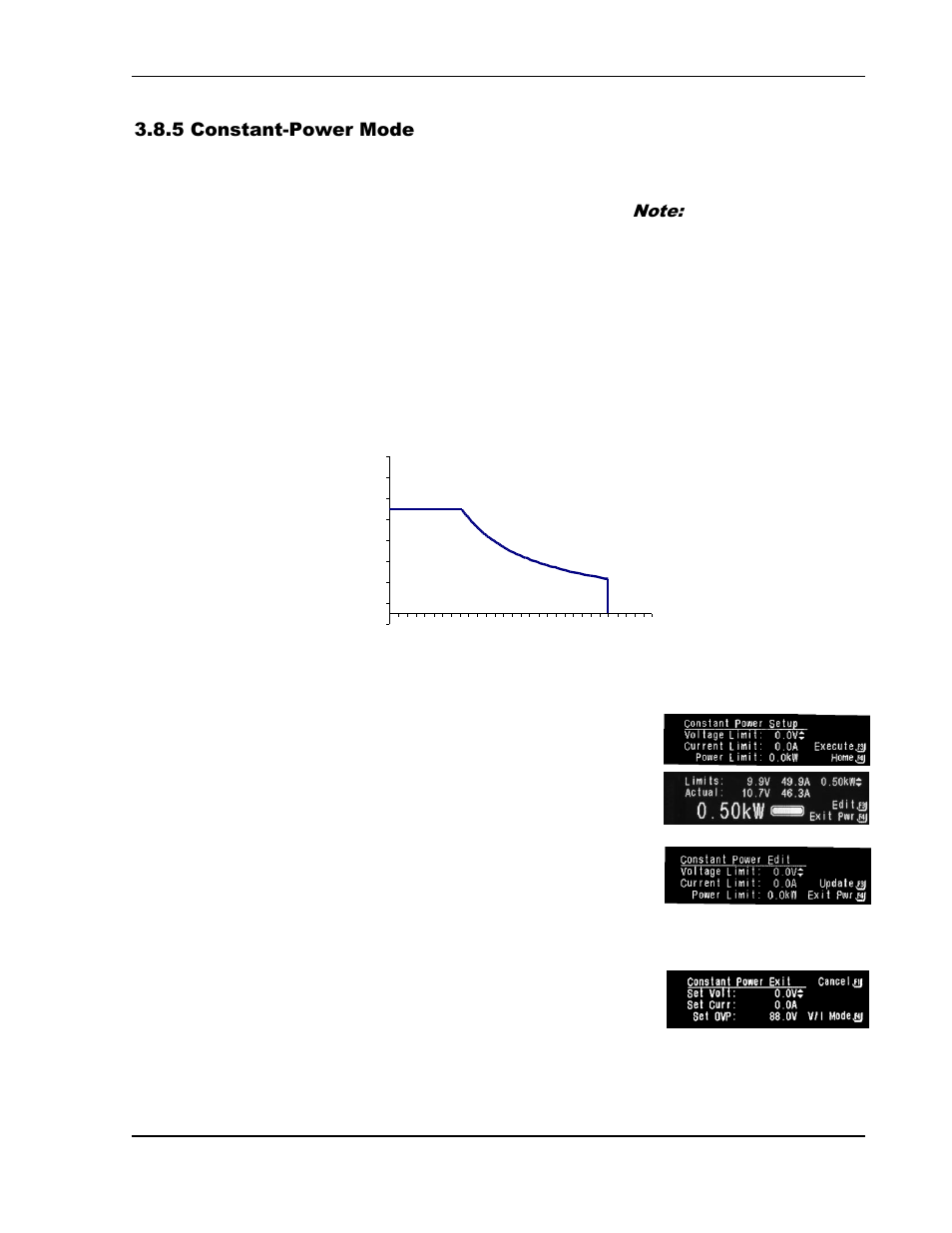 Constant-power mode -34, Figure 3-12. constant-power example -34, 5 constant-power mode | AMETEK SGI Series User Manual | Page 86 / 128