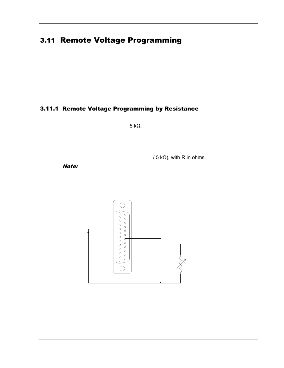 Remote voltage programming -47, Remote voltage programming by resistance -47, Remote voltage programming | AMETEK SGI Series User Manual | Page 99 / 128